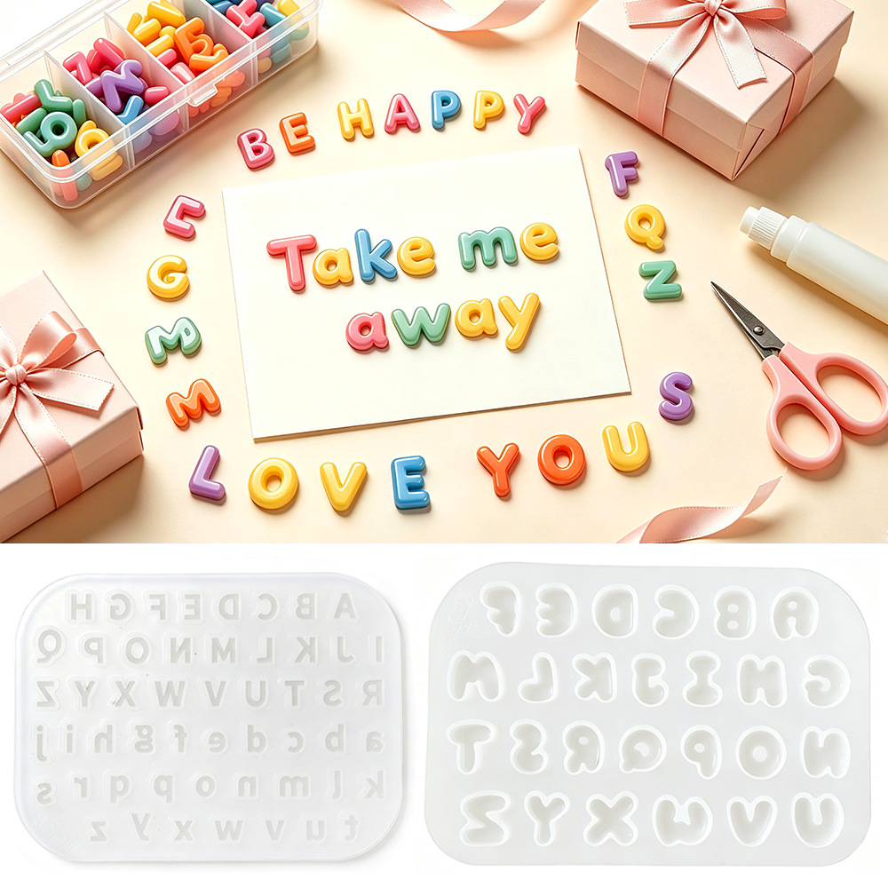 Resin Art Alphabet - Nuevo Molde de Silicona con 26