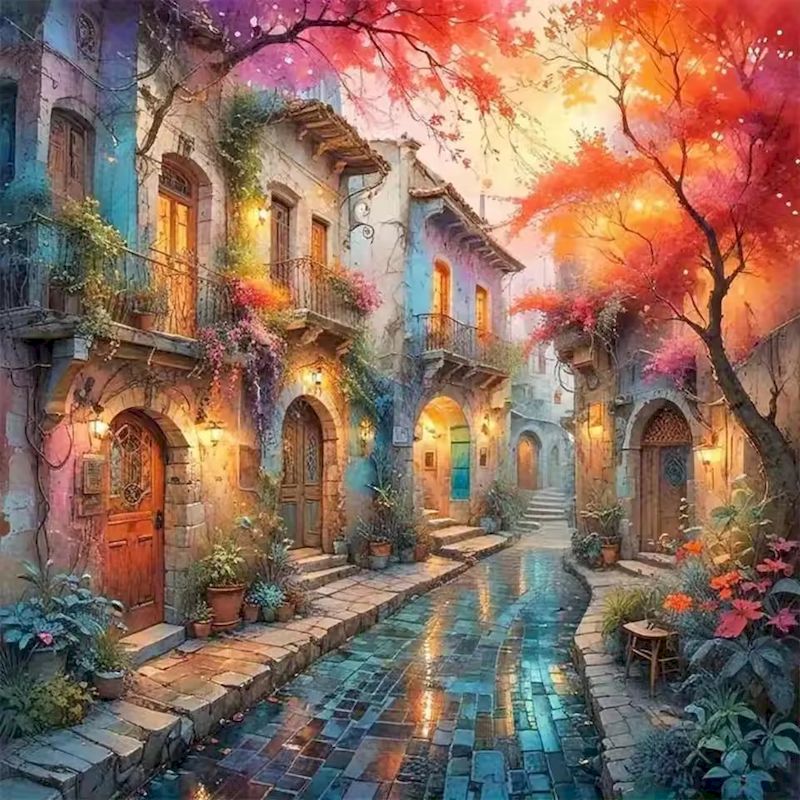 Resin Art Wallpaper - RUOPOTY Pintura de Diamantes 5D, Arte