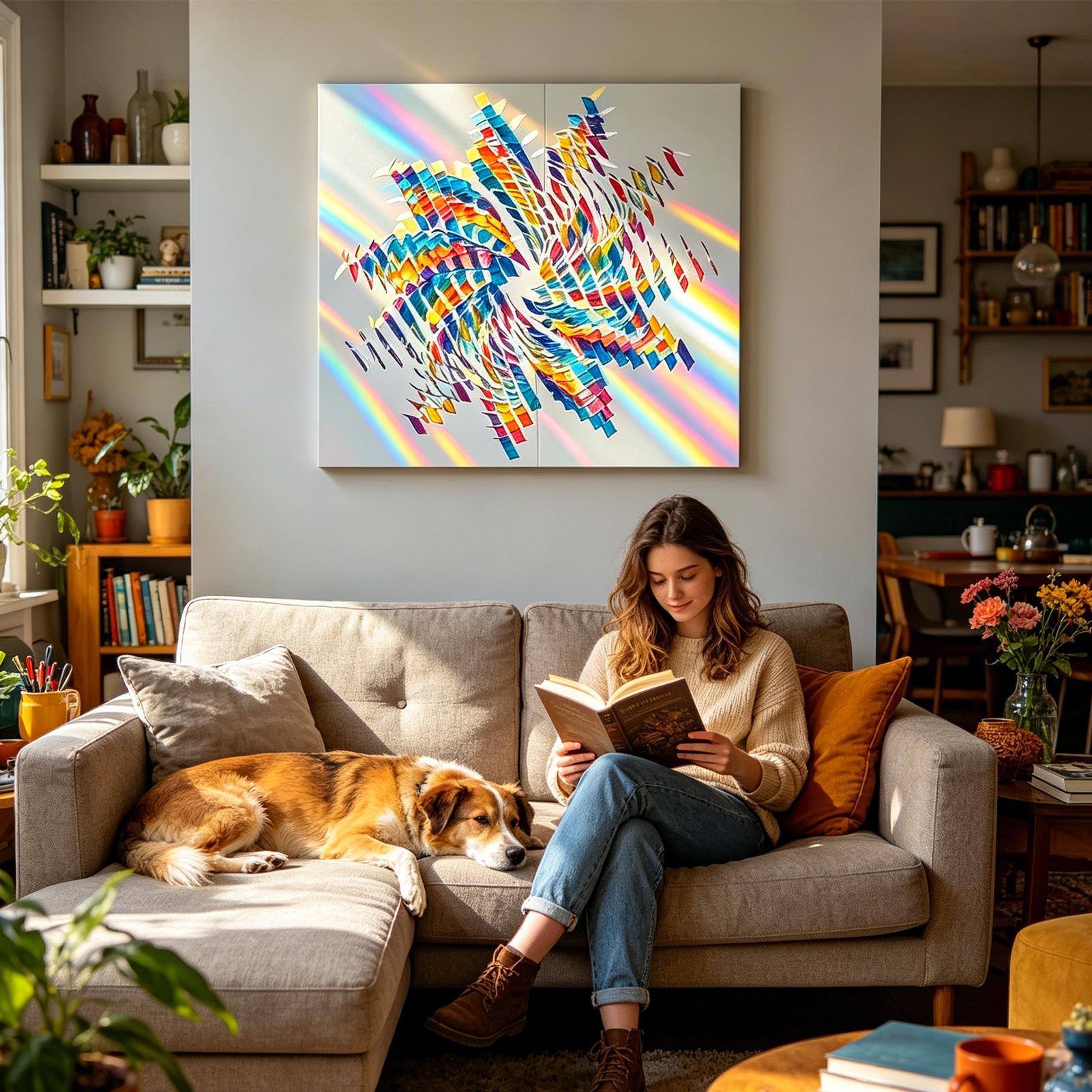 Resin Art Cube - Lámina Acrílica Iridiscente Radiante, 100 Piezas/Juego,
