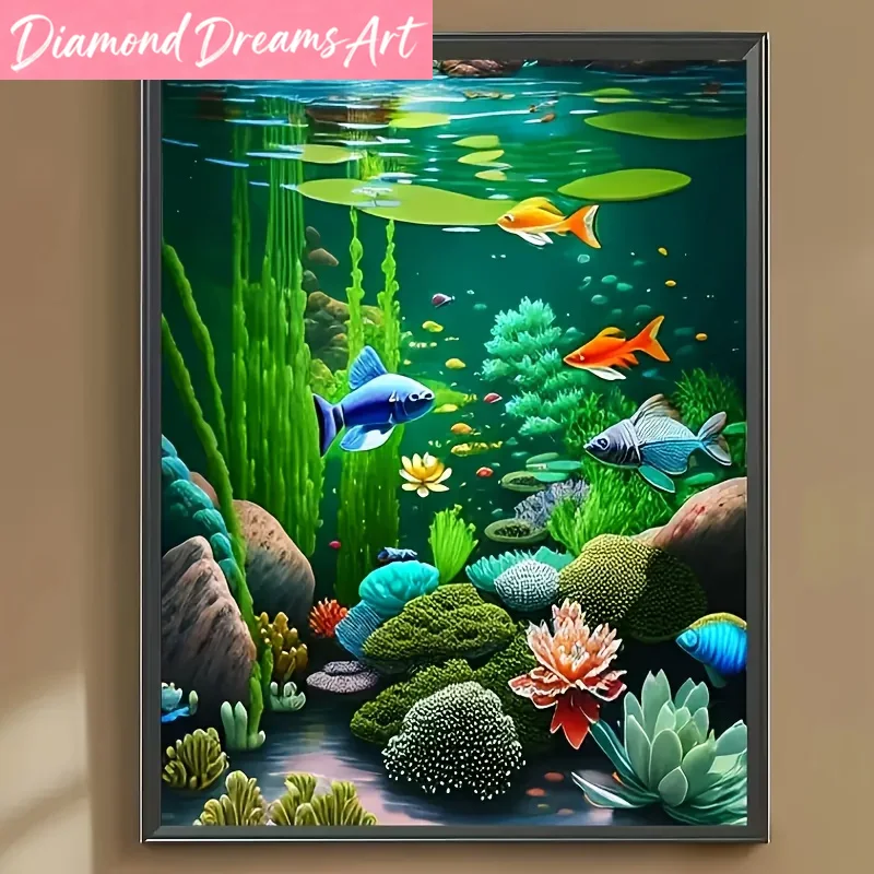 Resin Art Wallpaper - Pintura de Diamantes sin Marco, Mundo