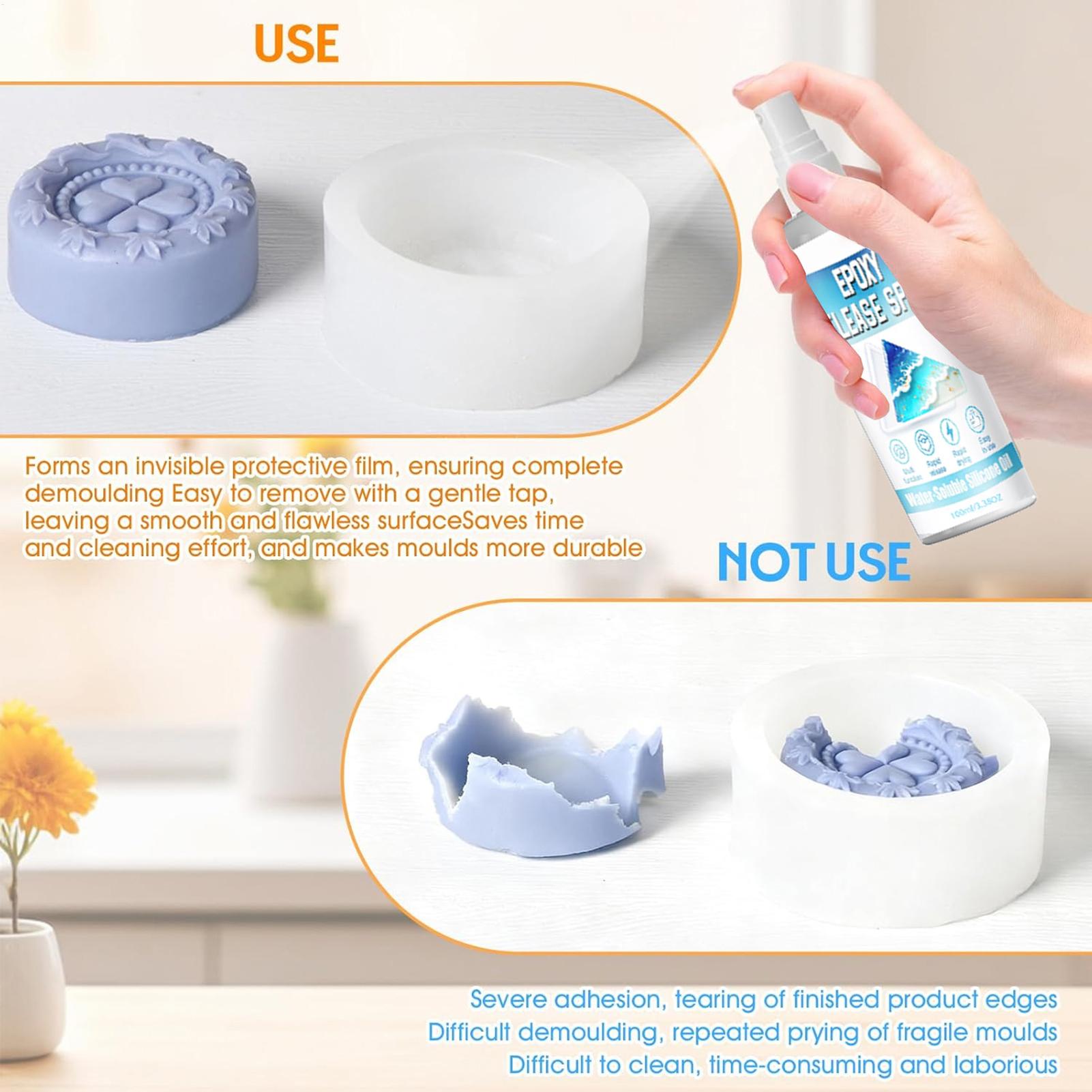 Spray Desmoldante de Silicona, - Resin Art Guide reseña y precio