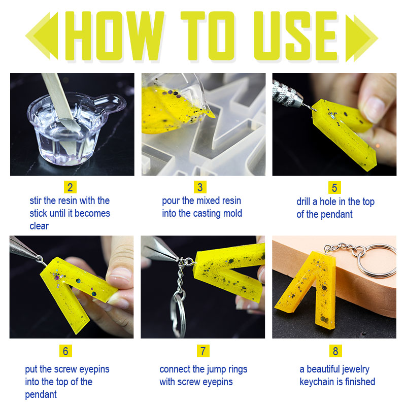 Kit de molde de resina Epoxy d - Resin Art Alphabet reseña y precio