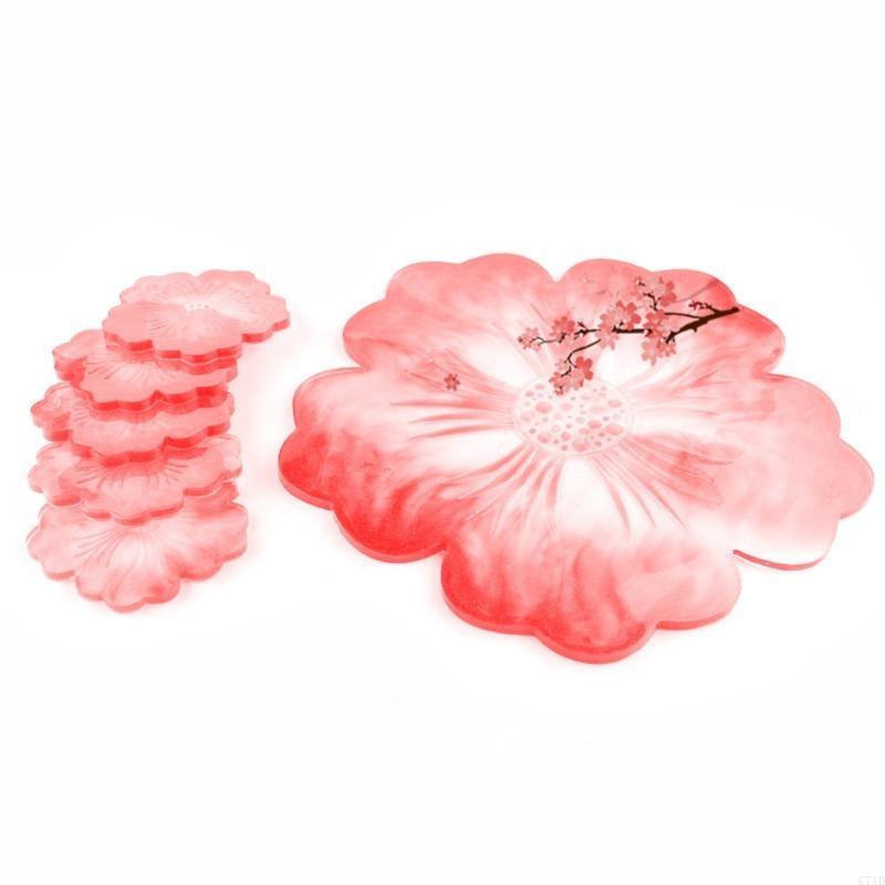 Molde posavasos con forma flor - Resin Art Geode reseña y precio