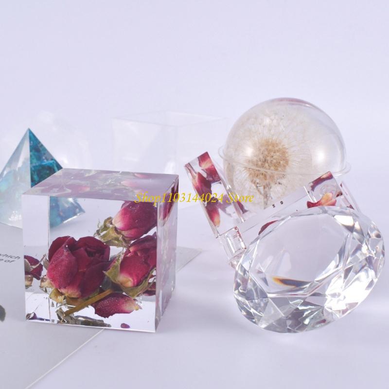 Moldes silicona en forma cubo  - Resin Art Cube reseña y precio