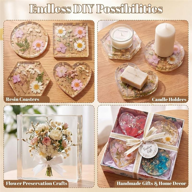 Moldes de resina FYBL de 4 pul - Resin Art Coasters reseña y precio