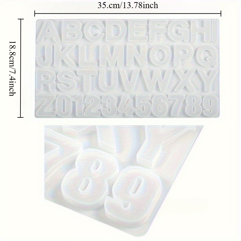 Molde de silicona para colgant - Resin Art Alphabet reseña y precio