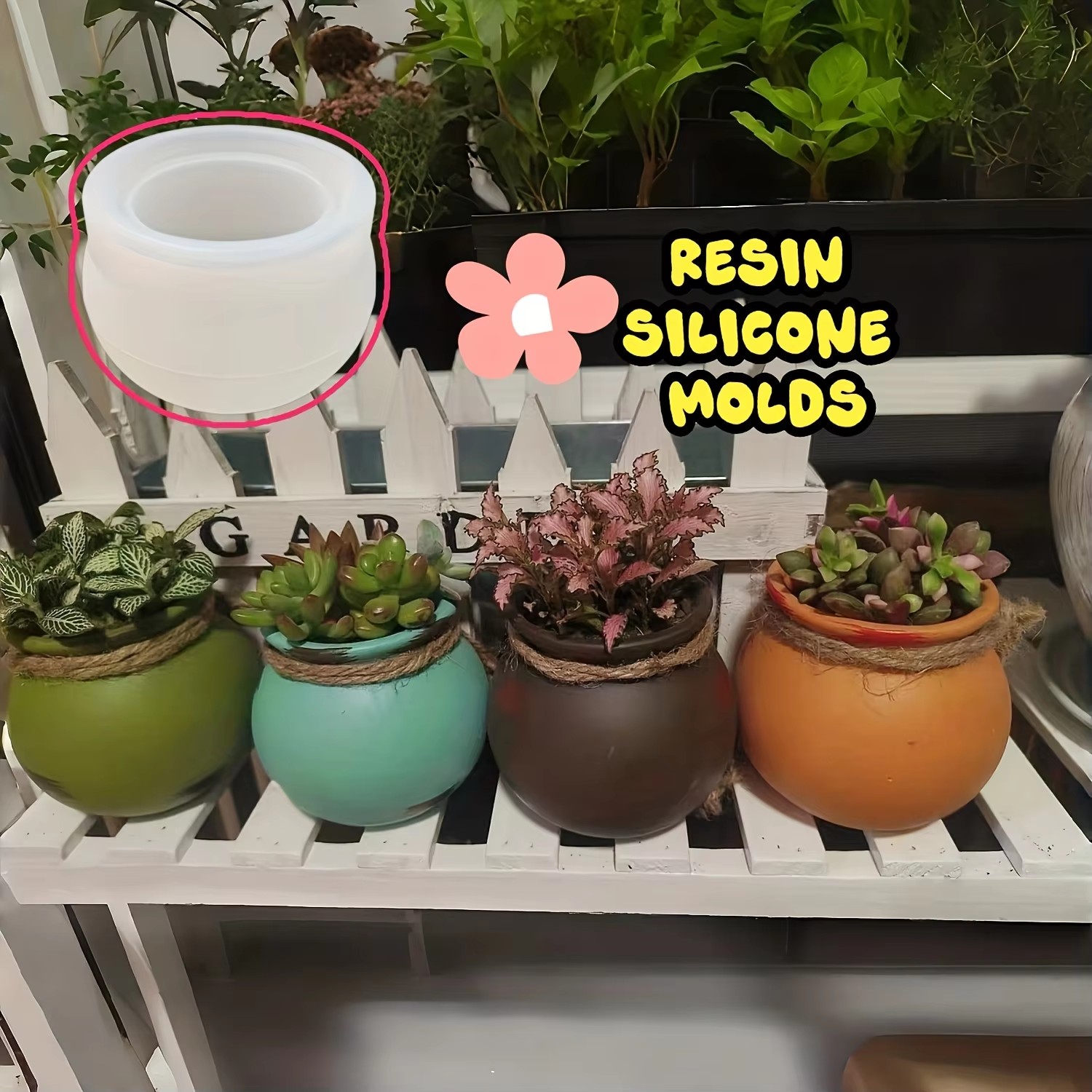 Moldes de silicona para maceta - Resin Art Guide reseña y precio