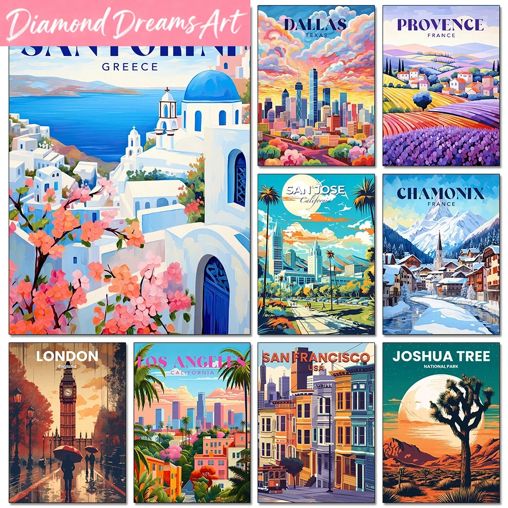 Pósteres de ciudades de viaje  - Resin Art World reseña y precio