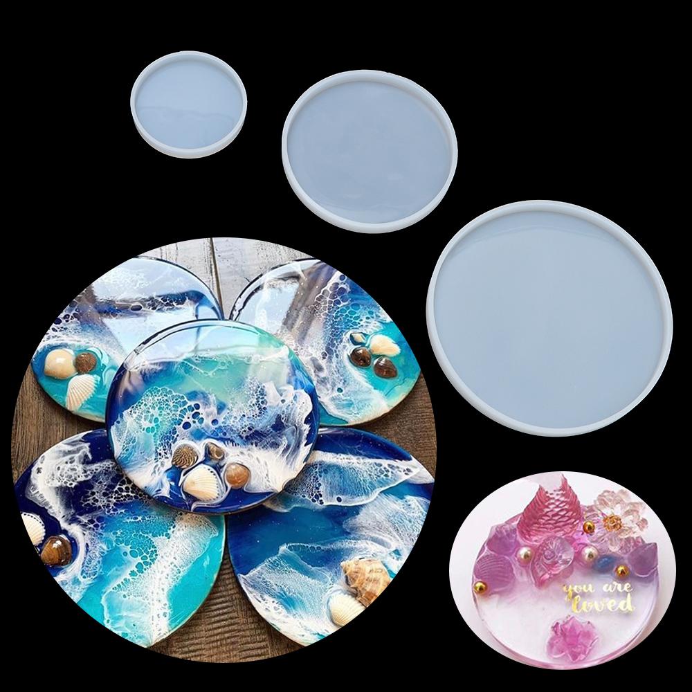 Molde de resina epoxi redondo  - Resin Art Coasters reseña y precio