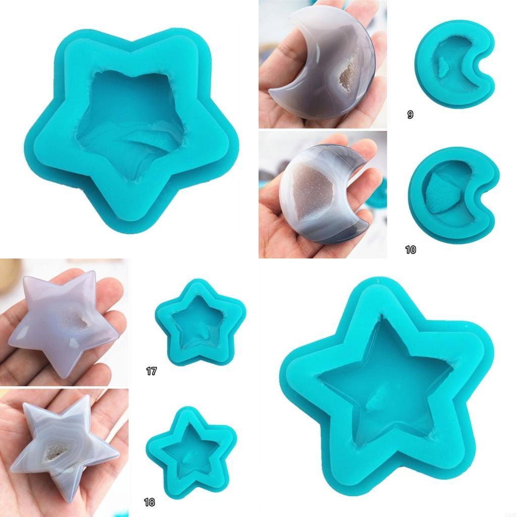 Moldes silicona para piedras p - Resin Art Geode reseña y precio