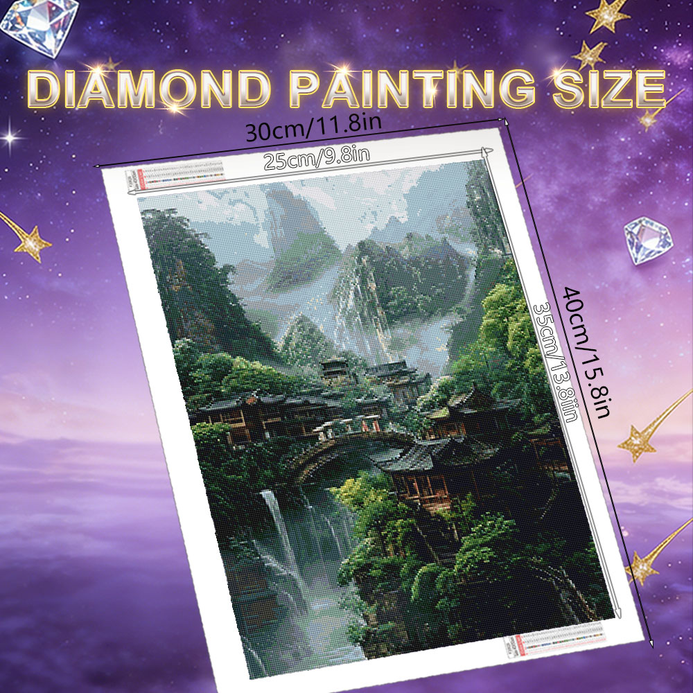 Kit de Pintura de Diamantes HU - Resin Art Wallpaper reseña y precio