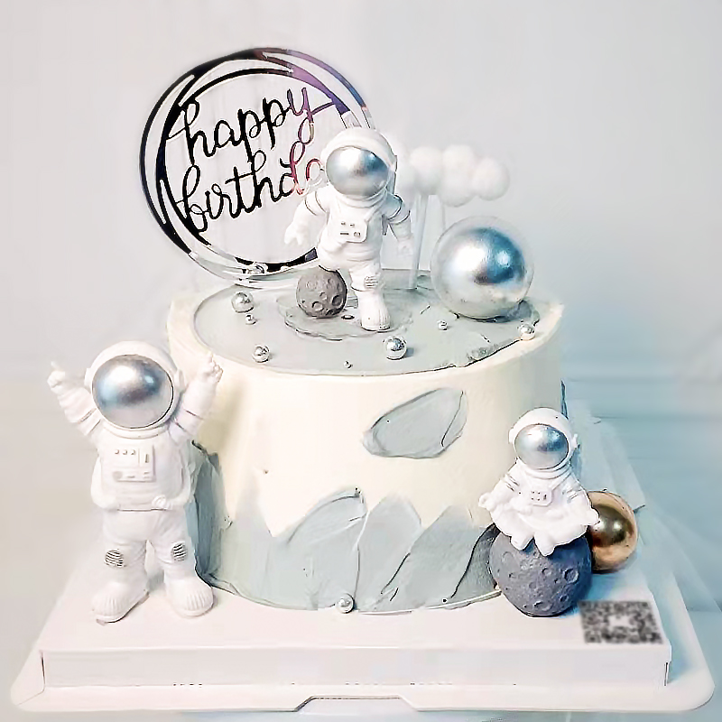 Adorno para tarta de astronaut - Resin Art Alphabet reseña y precio
