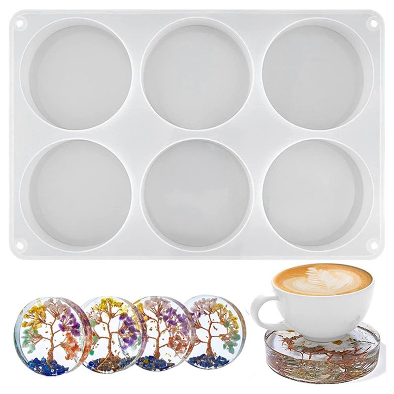 AA94-1 PCS Moldes de resina pa - Resin Art Coasters reseña y precio