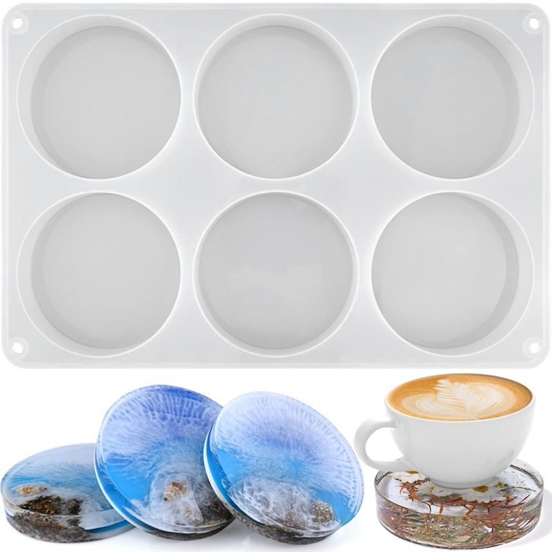 AA94-1 PCS Moldes de resina pa - Resin Art Coasters reseña y precio