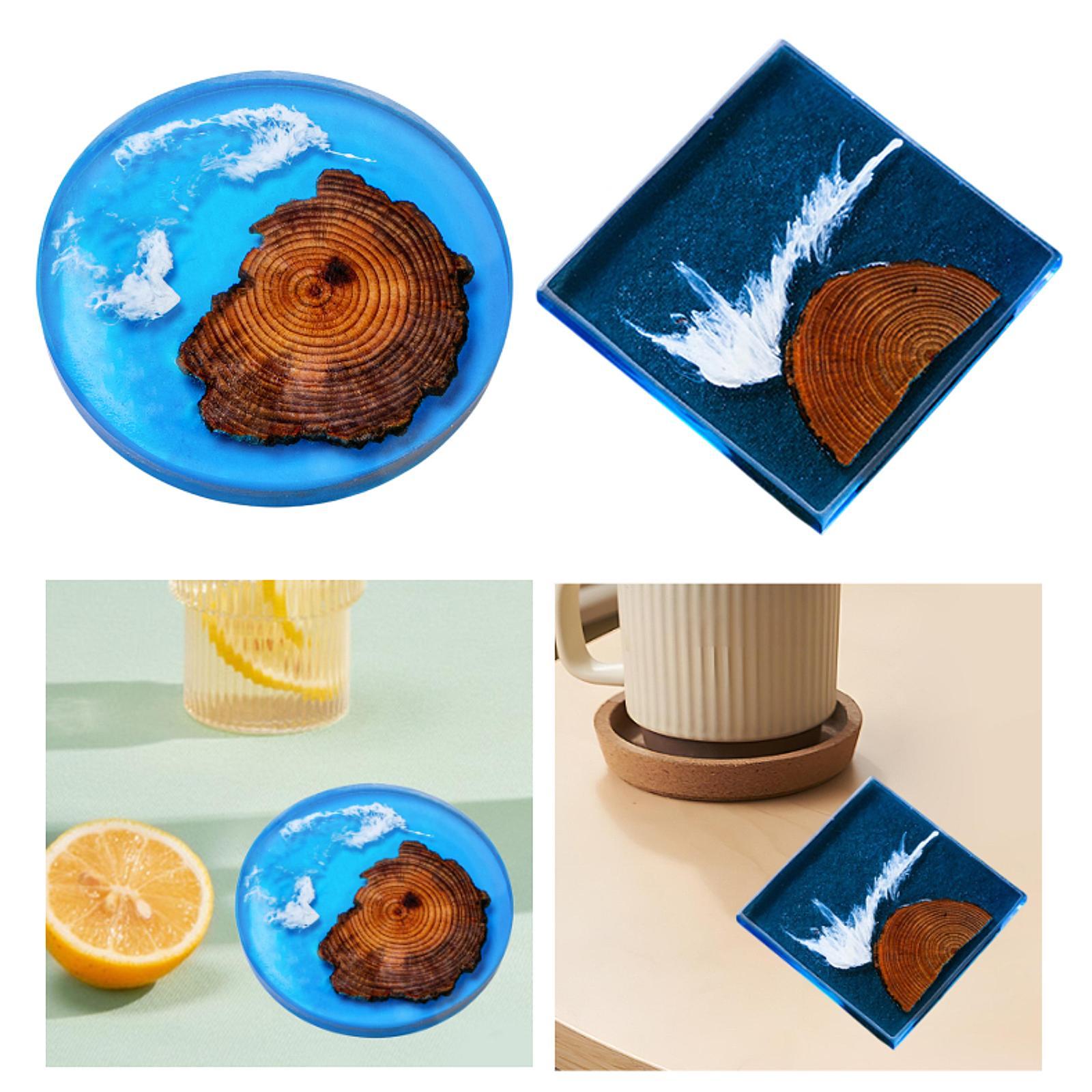 Posavasos epoxi de 6 uds., con - Resin Art Coasters reseña y precio