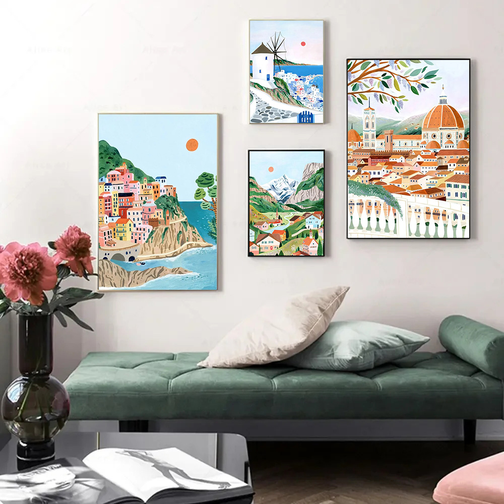 Póster de viajes por el mundo, - Resin Art World reseña y precio