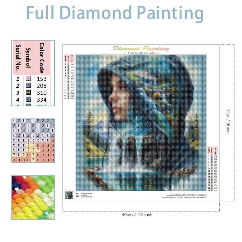 SDOYUNO-pintura de diamantes d - Resin Art Wallpaper reseña y precio